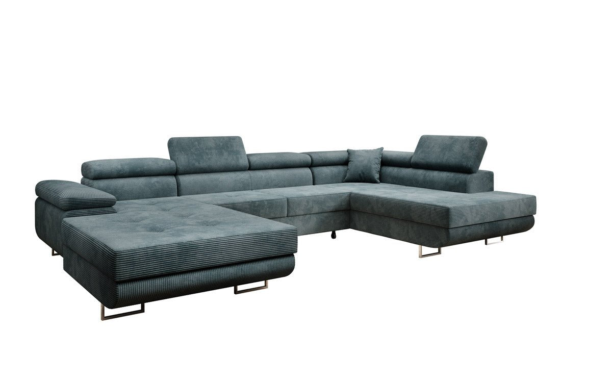 Sofa Designer Lago z funkcją spania i składania, w kordzie