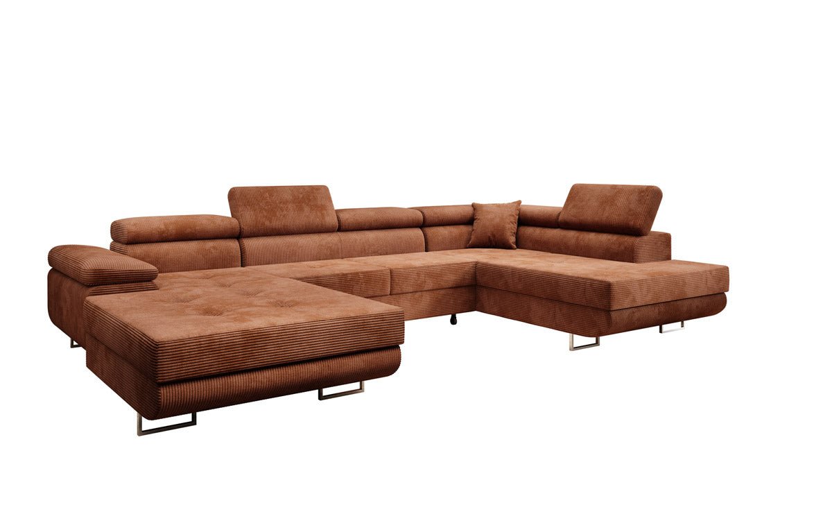 Sofa Designer Lago z funkcją spania i składania, w kordzie