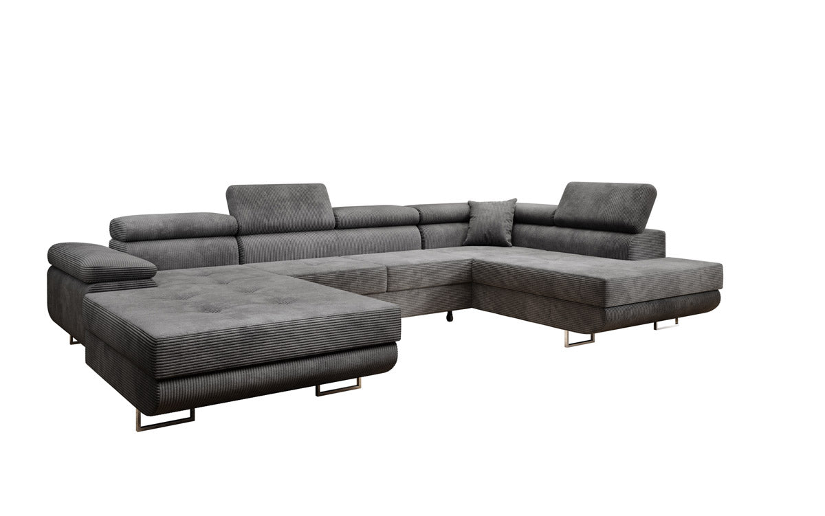 Sofa Designer Lago z funkcją spania i składania, w kordzie