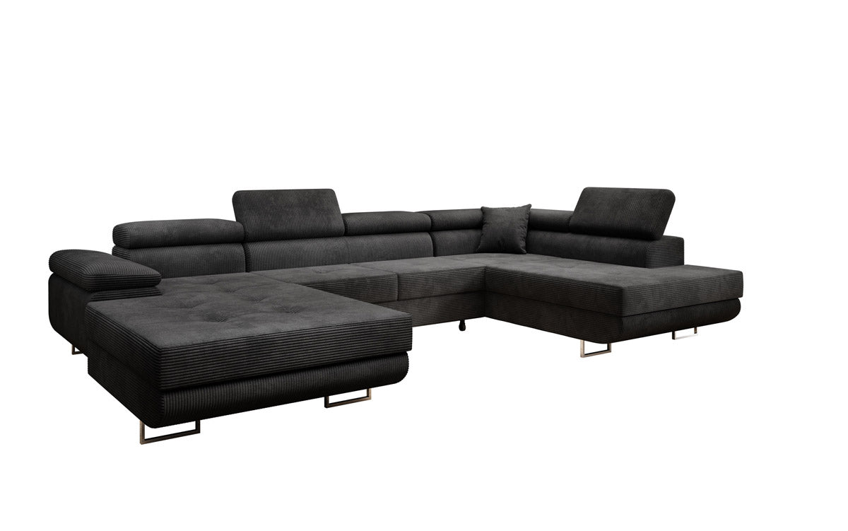 Sofa Designer Lago z funkcją spania i składania, w kordzie