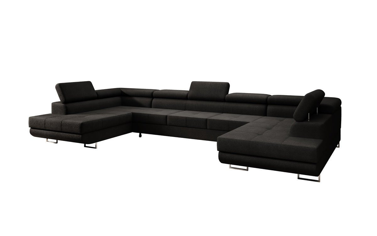 Projektowana sofa Taormina z funkcją spania i składania w bouclé