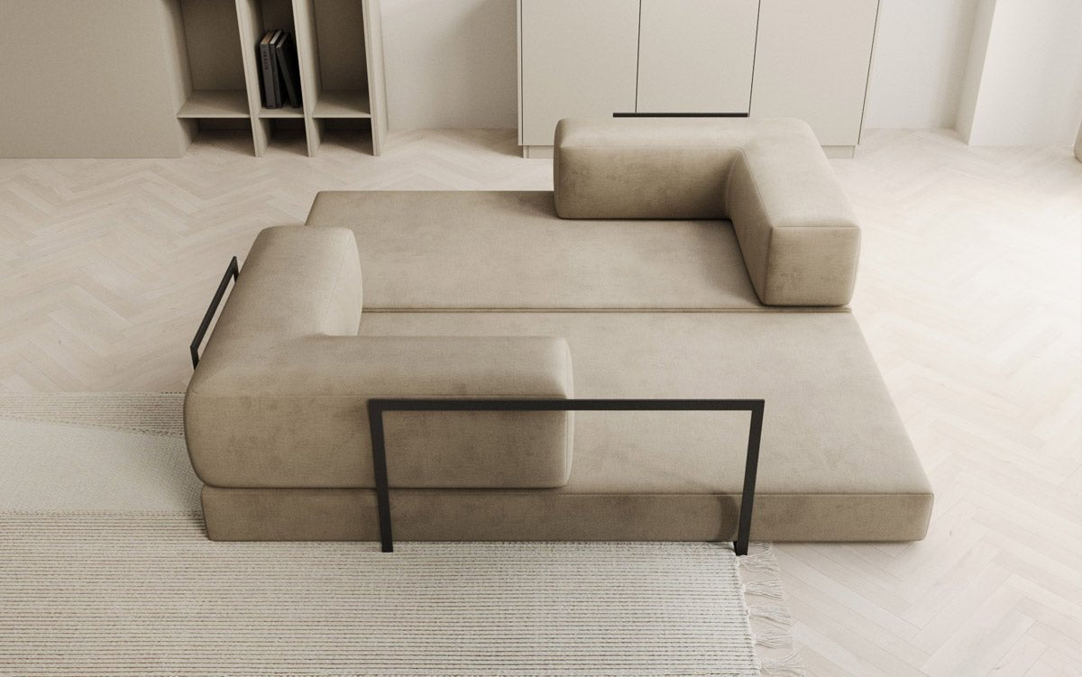 Sofa Designer Lazy 3-osobowa w aksamitnej tapicerce