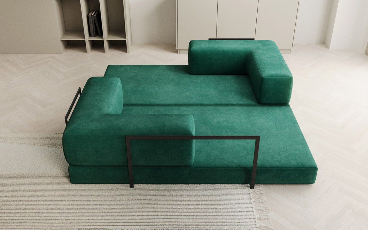 Sofa Designer Lazy 3-osobowa w aksamitnej tapicerce