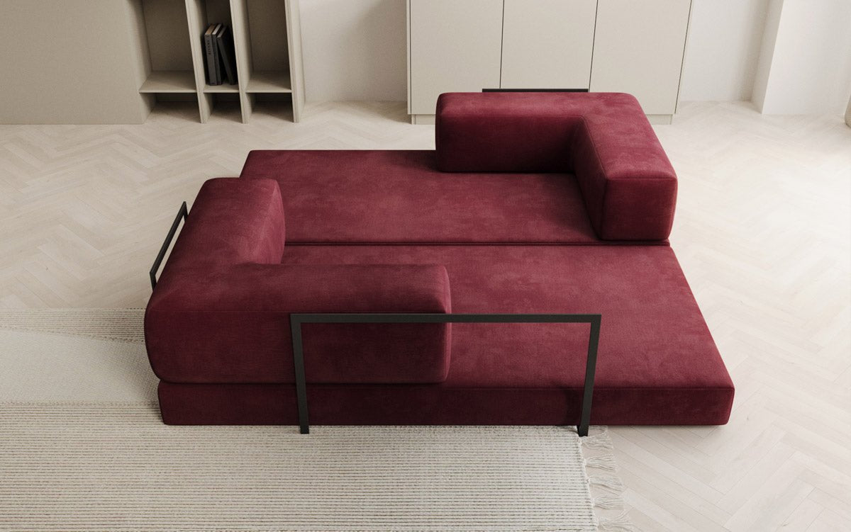 Sofa Designer Lazy 3-osobowa w aksamitnej tapicerce