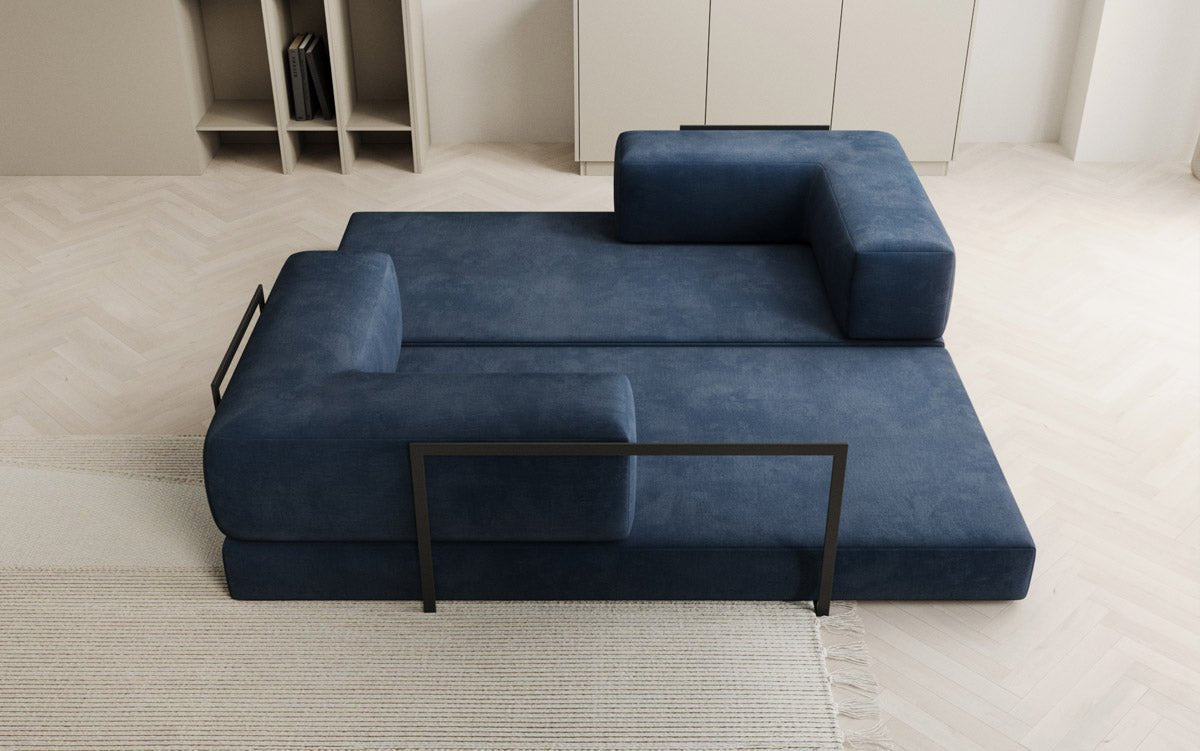 Sofa Designer Lazy 3-osobowa w aksamitnej tapicerce