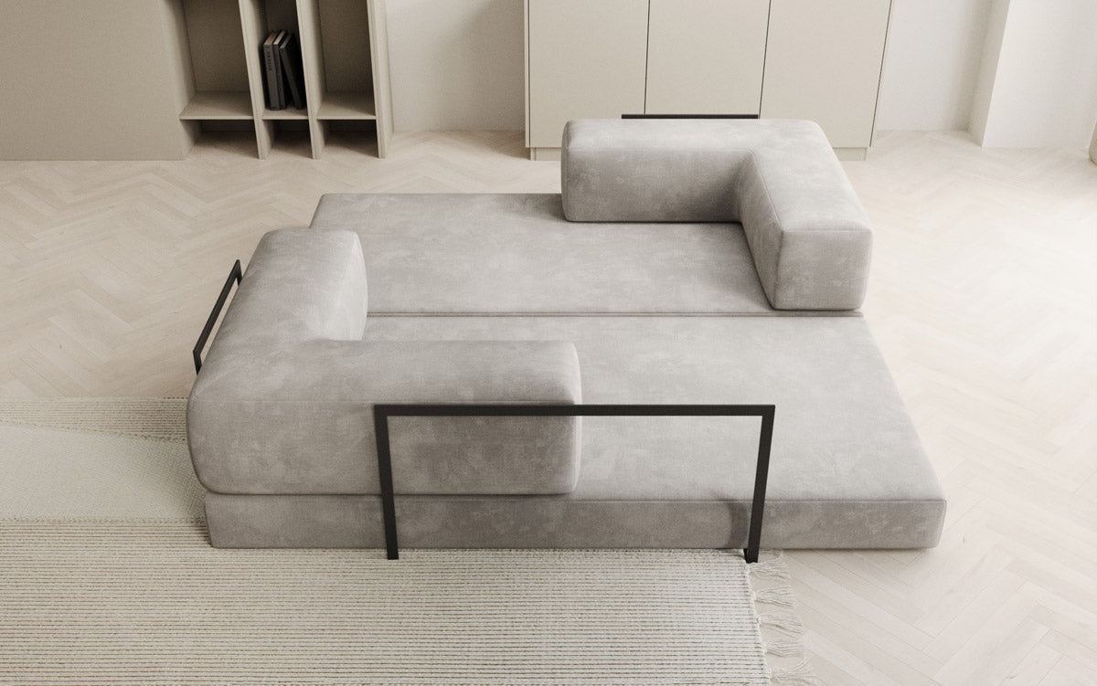 Sofa Designer Lazy 3-osobowa w aksamitnej tapicerce