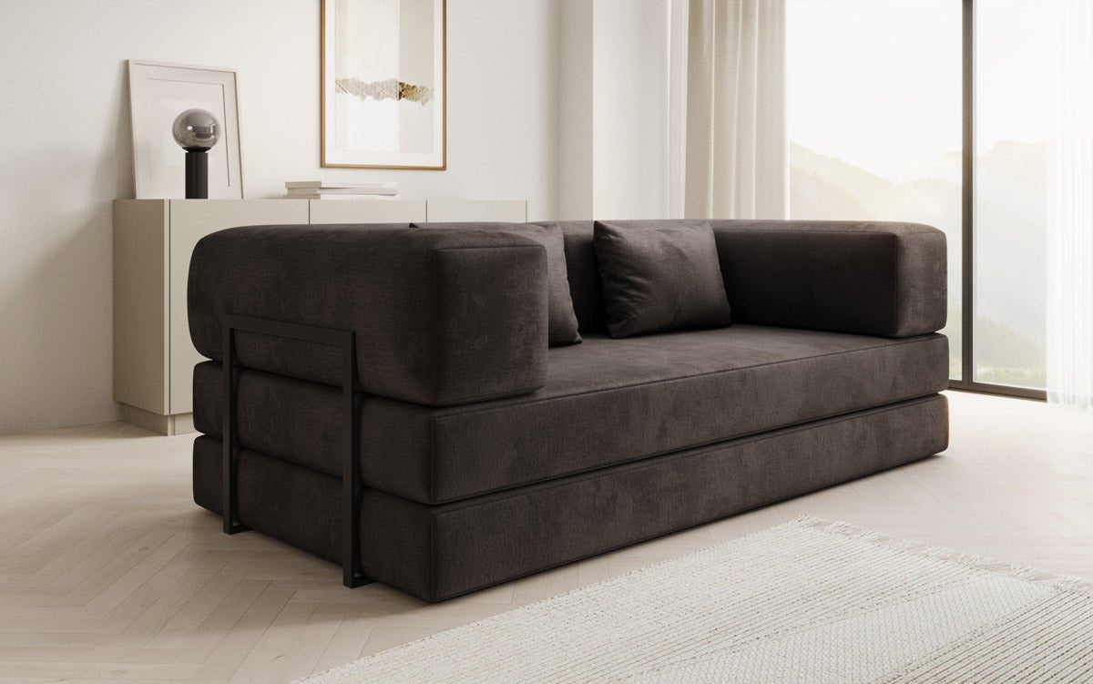 Sofa Designer Lazy 3-osobowa w aksamitnej tapicerce