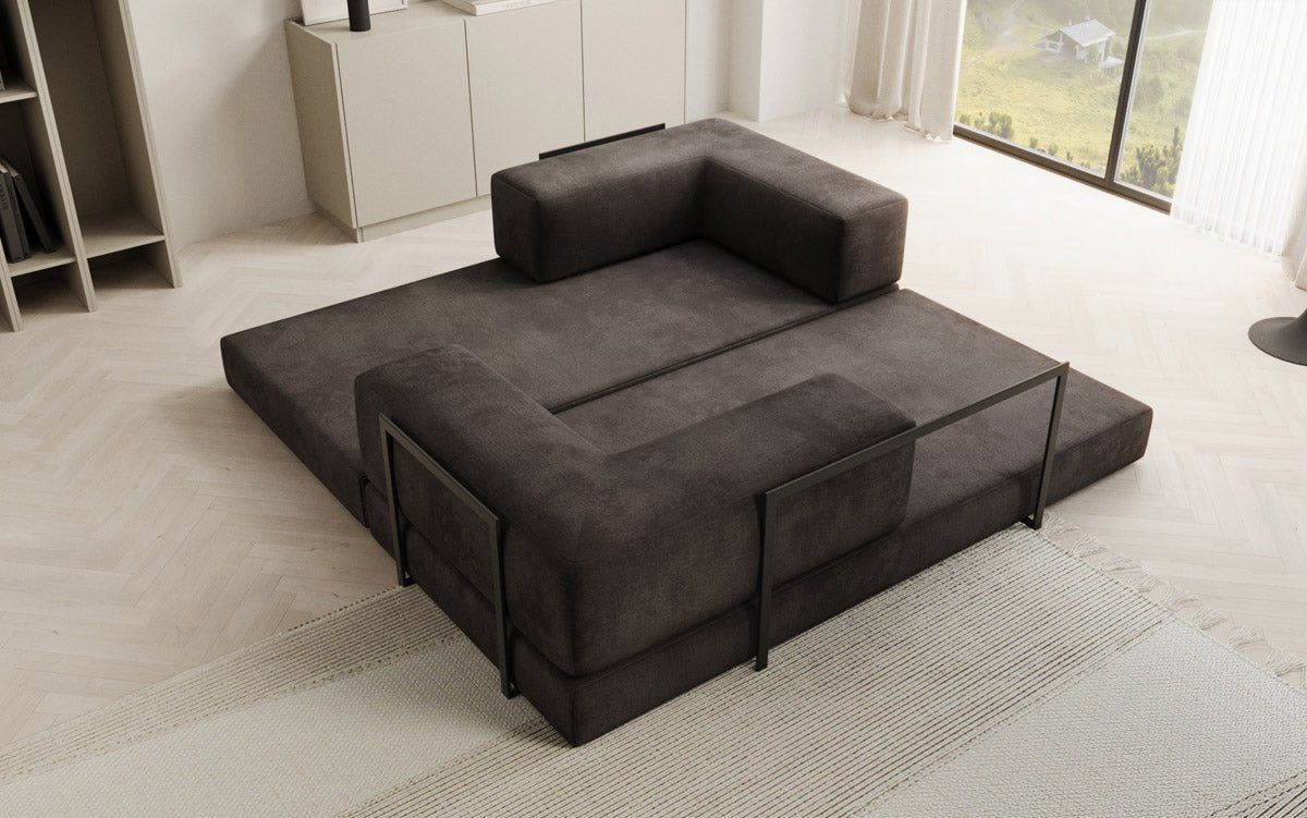 Sofa Designer Lazy 3-osobowa w aksamitnej tapicerce