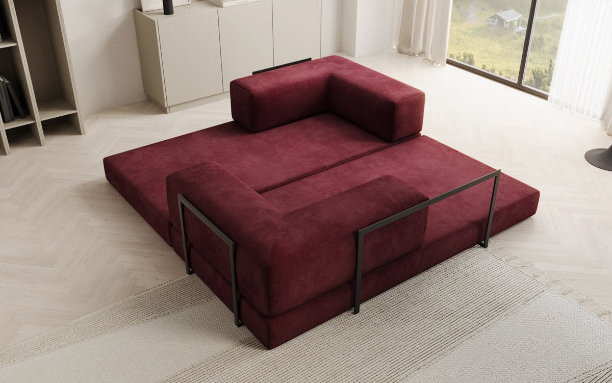 Sofa Designer Lazy 3-osobowa w aksamitnej tapicerce