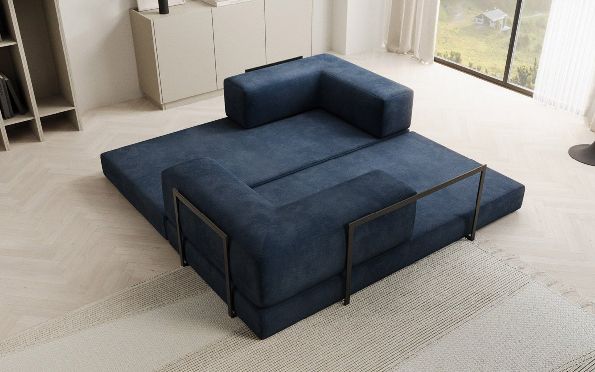 Sofa Designer Lazy 3-osobowa w aksamitnej tapicerce