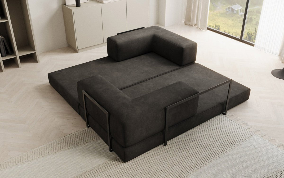 Sofa Designer Lazy 3-osobowa w aksamitnej tapicerce