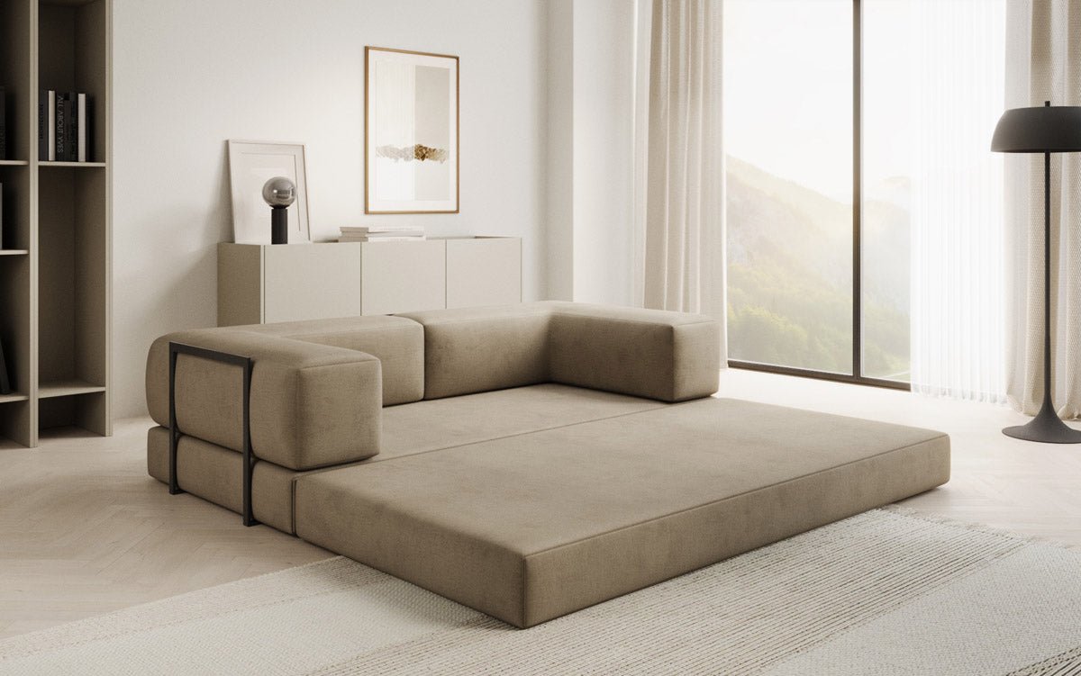 Sofa Designer Lazy 3-osobowa w aksamitnej tapicerce