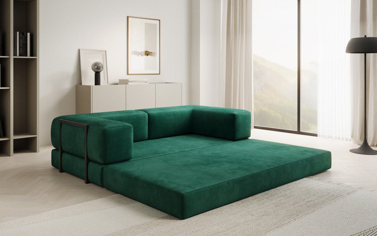 Sofa Designer Lazy 3-osobowa w aksamitnej tapicerce