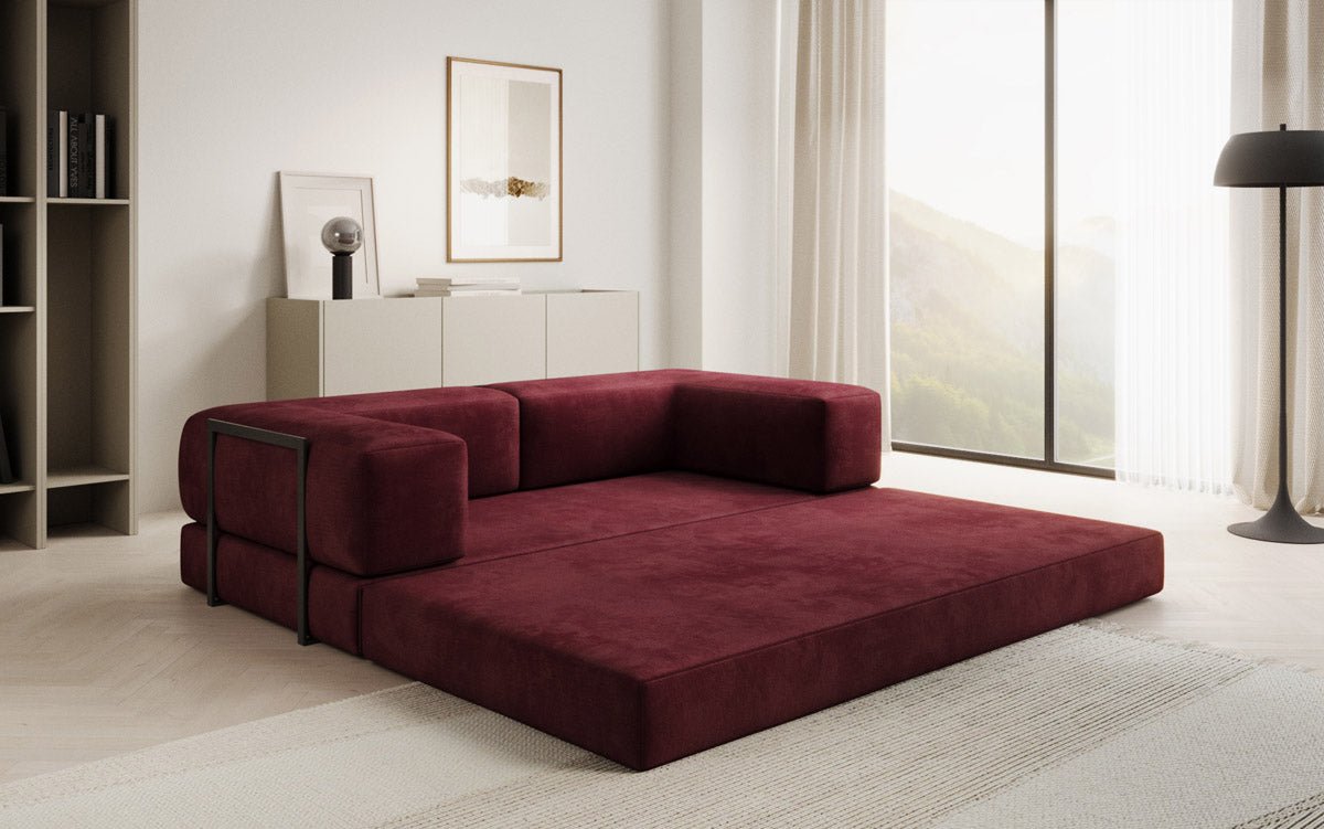 Sofa Designer Lazy 3-osobowa w aksamitnej tapicerce