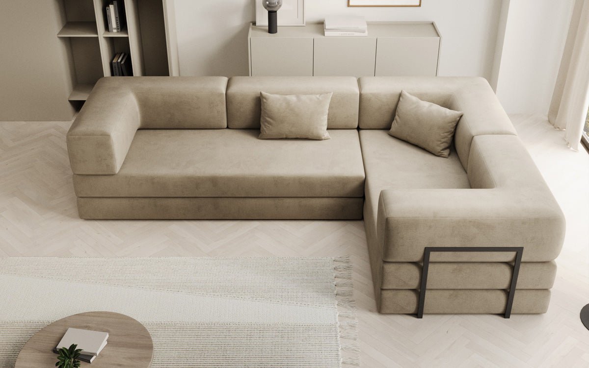 Designer Sofa Lazy L closed in Samt