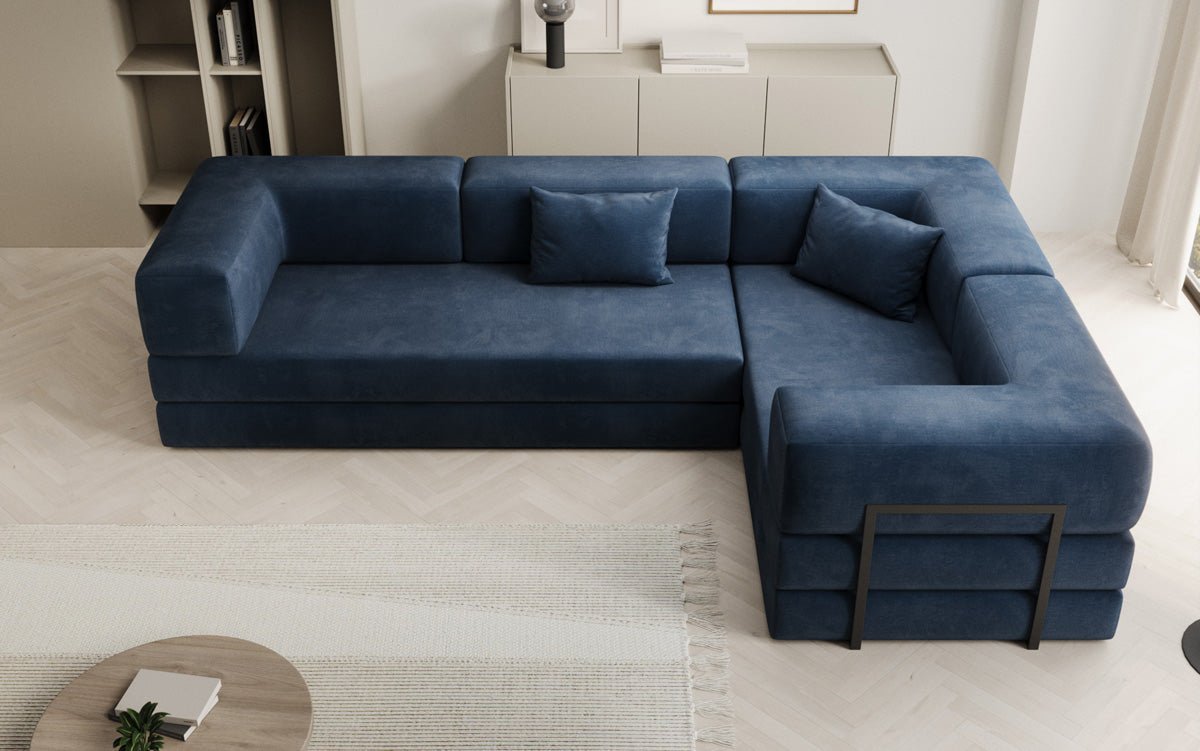 Designer Sofa Lazy L closed in Samt