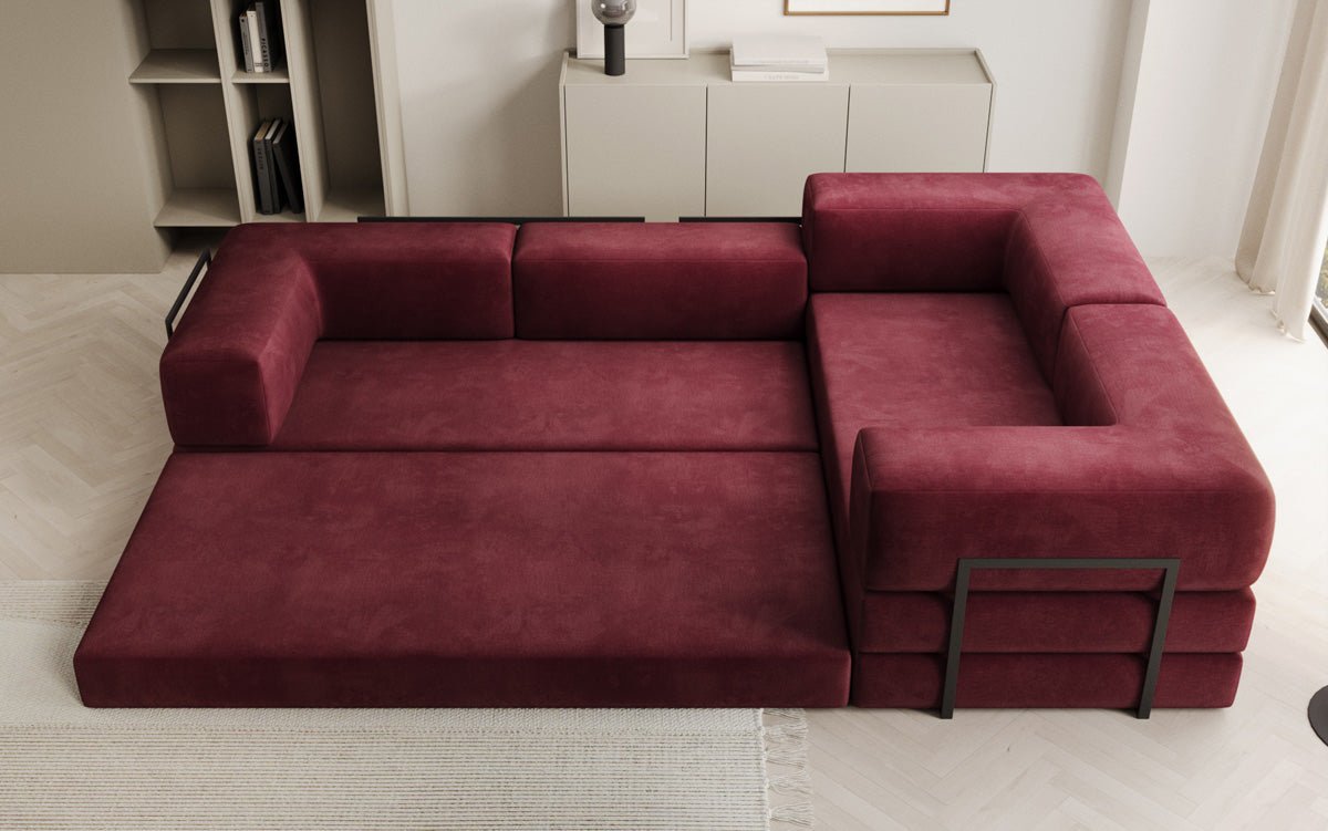Designer Sofa Lazy L closed in Samt