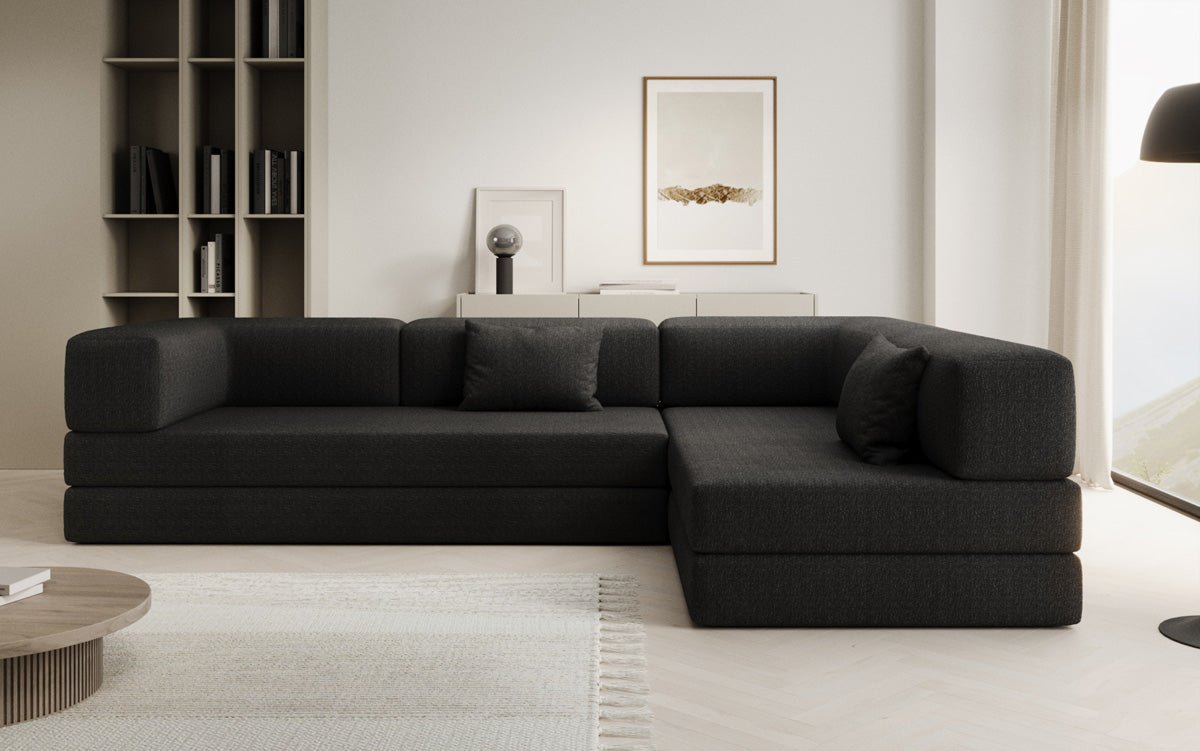 Designer Sofa Lazy L in Bouclé