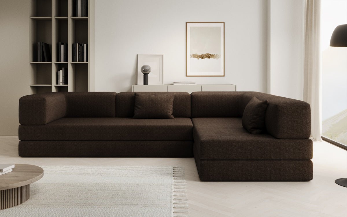 Designer Sofa Lazy L in Bouclé