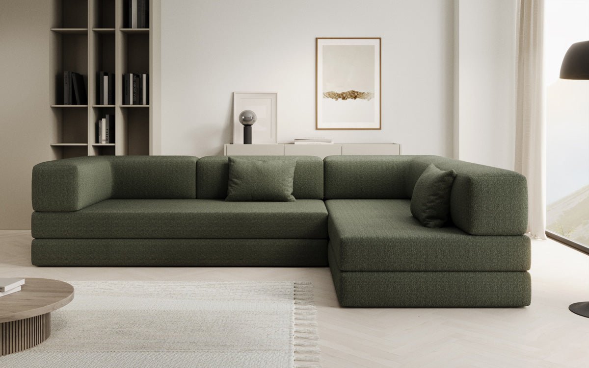 Designer Sofa Lazy L in Bouclé