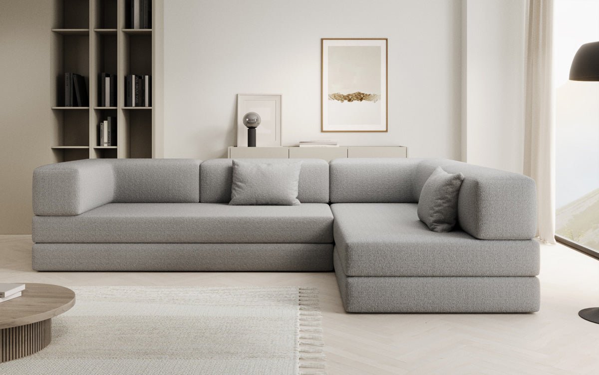 Designer Sofa Lazy L in Bouclé