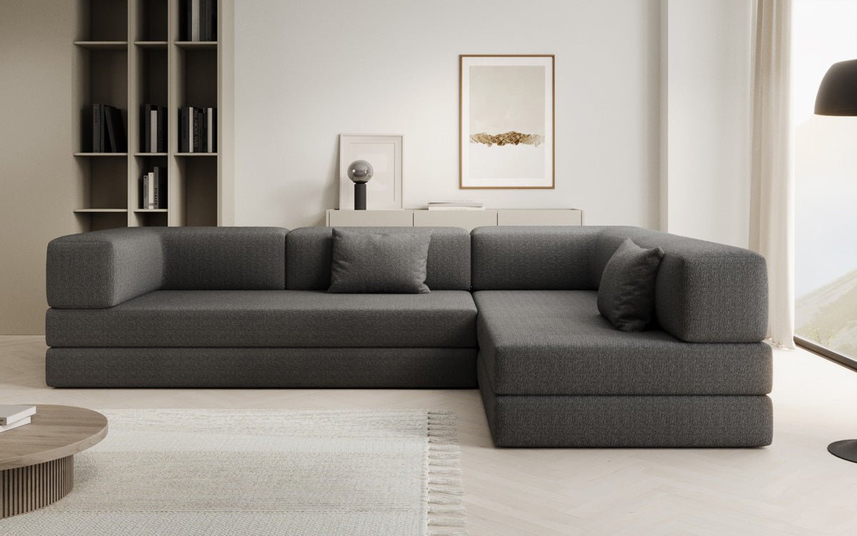Designer Sofa Lazy L in Bouclé