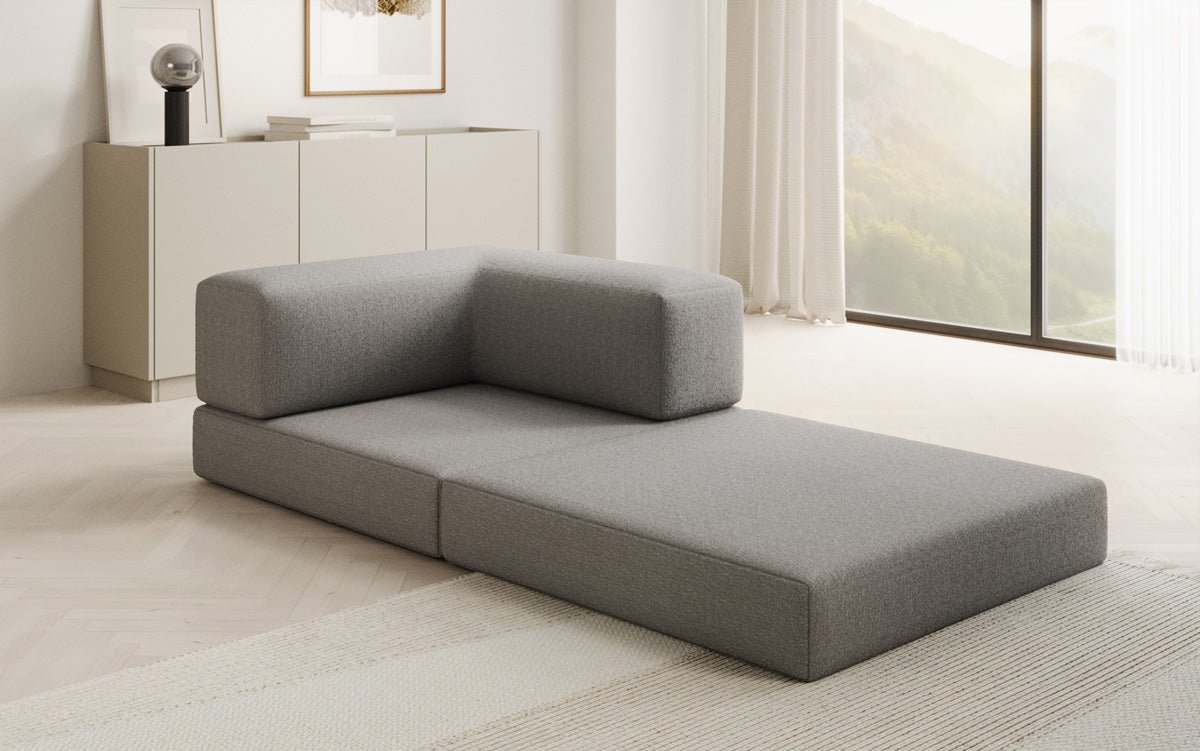 Designer Sofa-Sessel Lazy in Bouclé