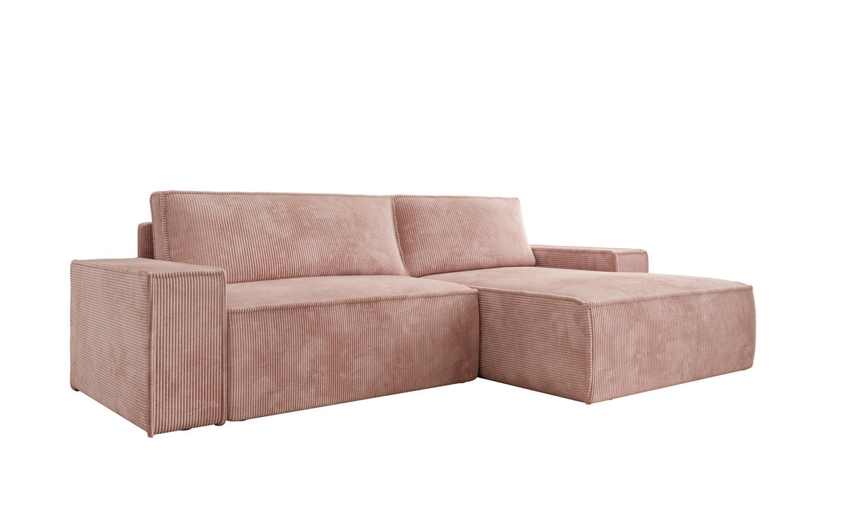Sofa designerskie Corino w kordzie z funkcją spania i składania