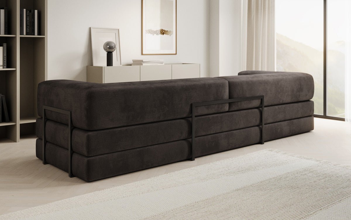 Sofa designerskie Lazy 3-osobowe XXL z aksamitu