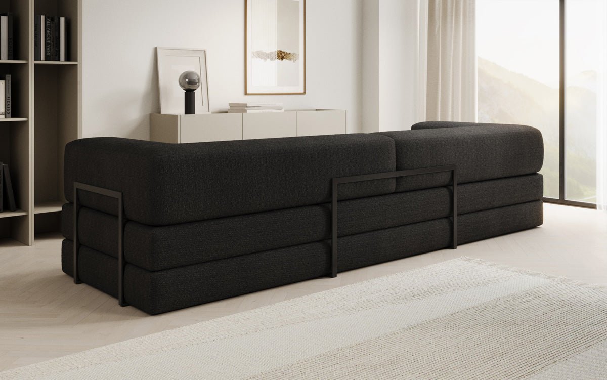 Sofa designerskie Lazy 3-osobowe XXL w bouclé