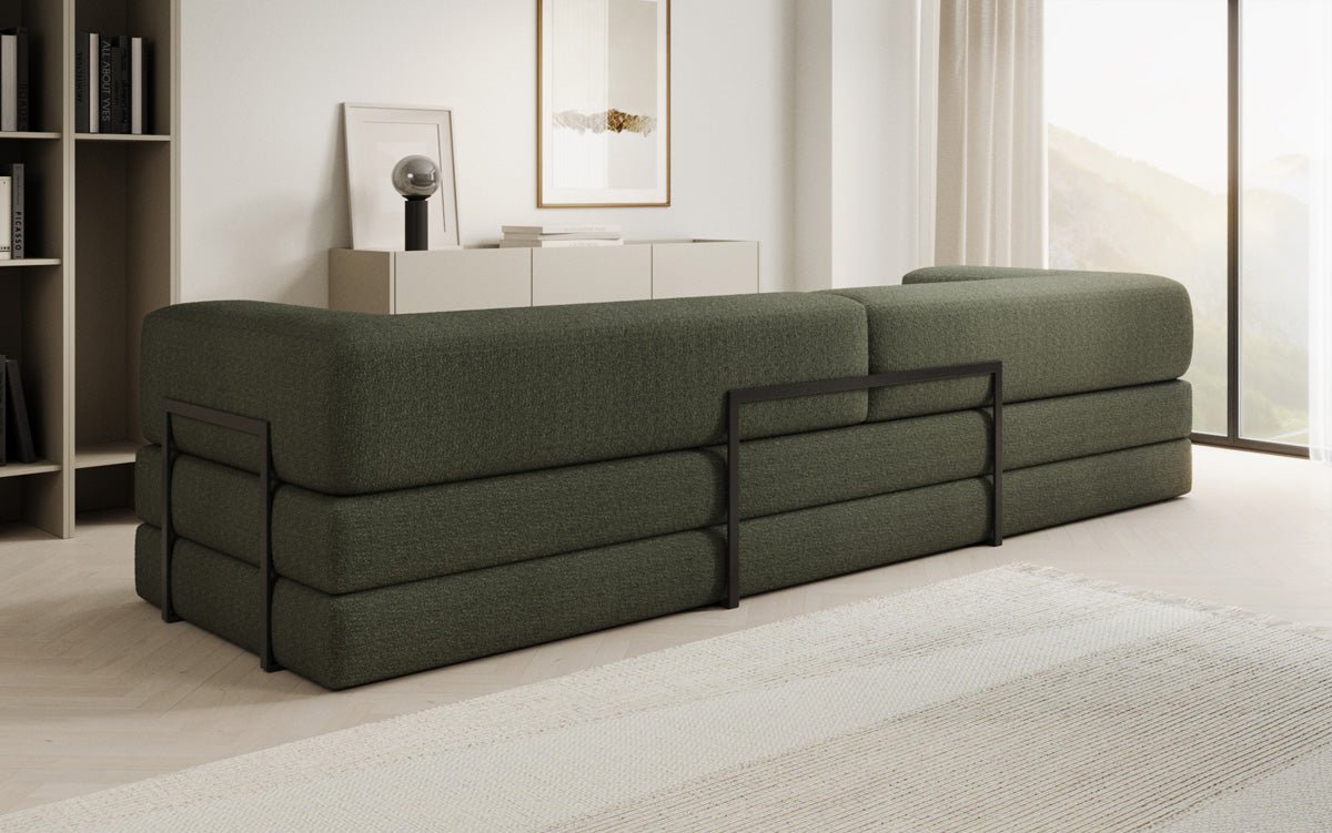 Sofa designerskie Lazy 3-osobowe XXL w bouclé