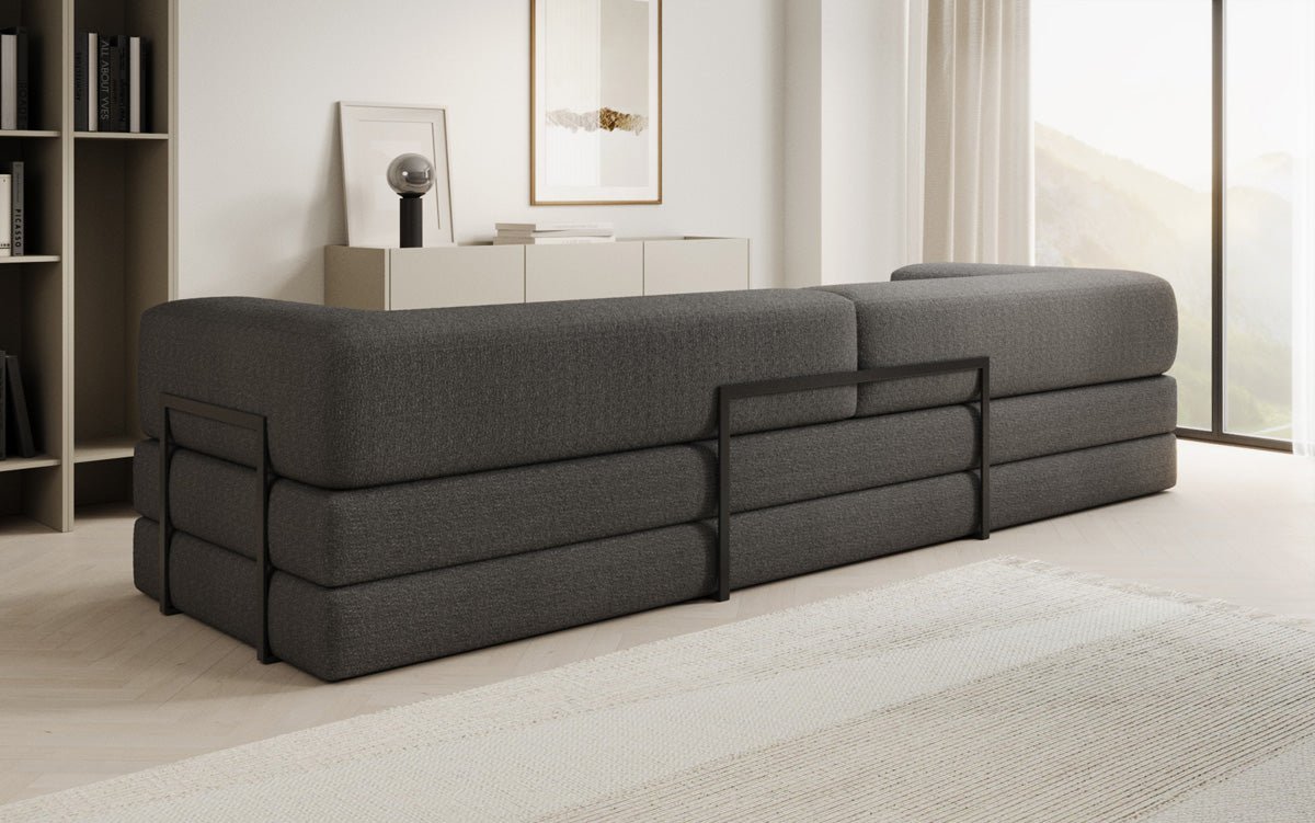 Sofa designerskie Lazy 3-osobowe XXL w bouclé
