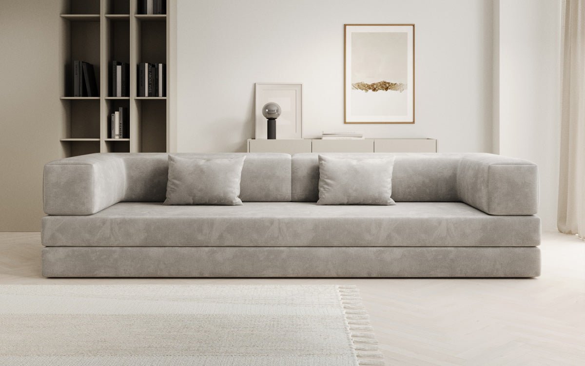 Sofa designerskie Lazy 3-osobowe XXL z aksamitu