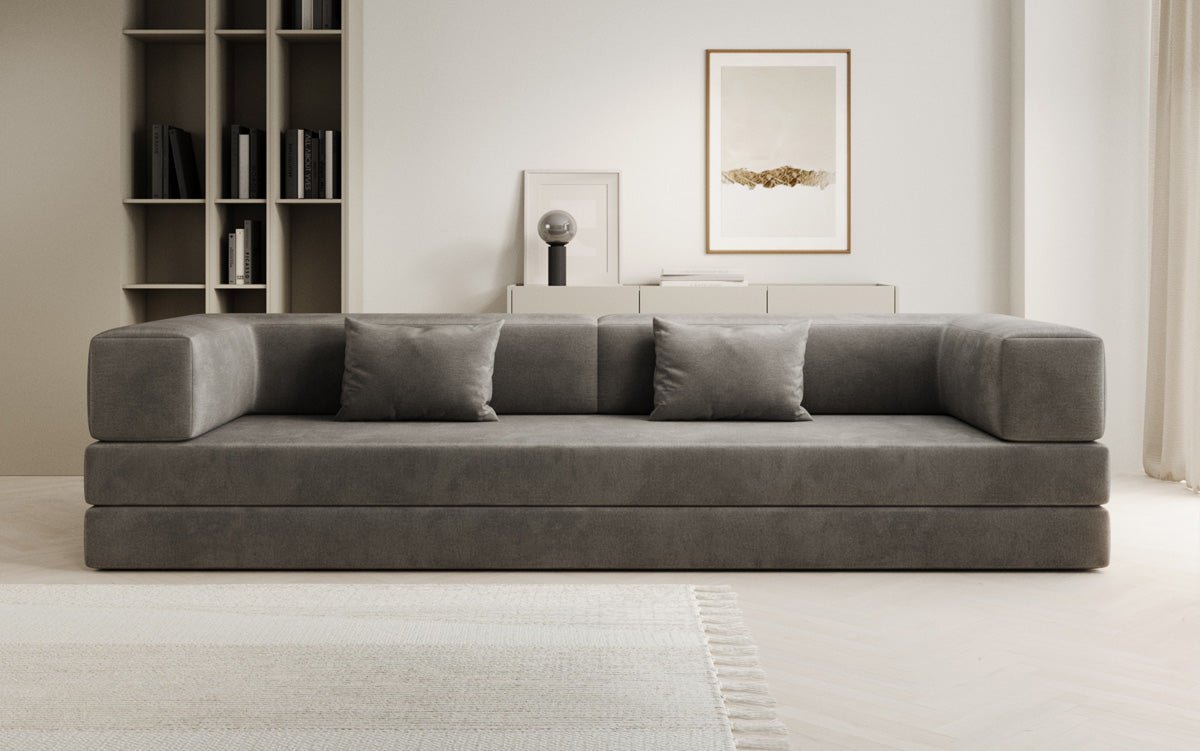 Sofa designerskie Lazy 3-osobowe XXL z aksamitu