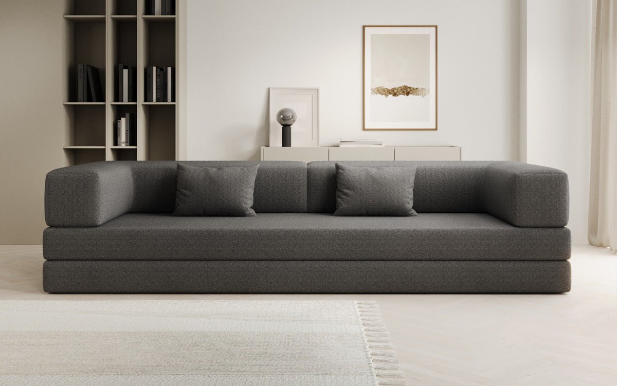 Sofa designerskie Lazy 3-osobowe XXL w bouclé