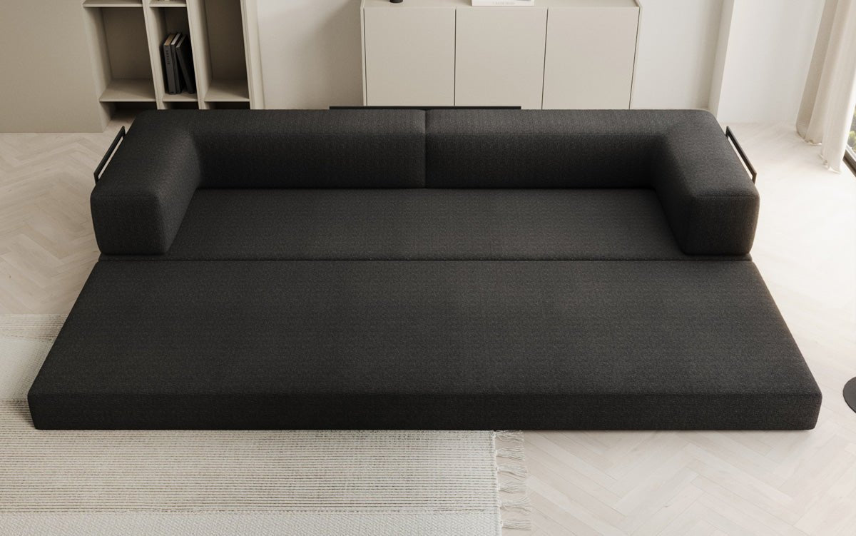 Sofa designerskie Lazy 3-osobowe XXL w bouclé