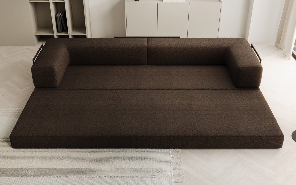Sofa designerskie Lazy 3-osobowe XXL w bouclé