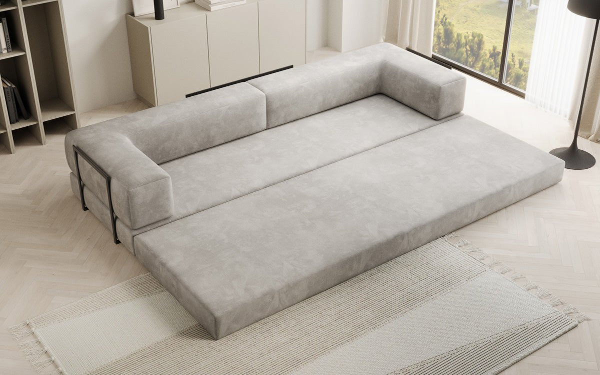 Sofa designerskie Lazy 3-osobowe XXL z aksamitu