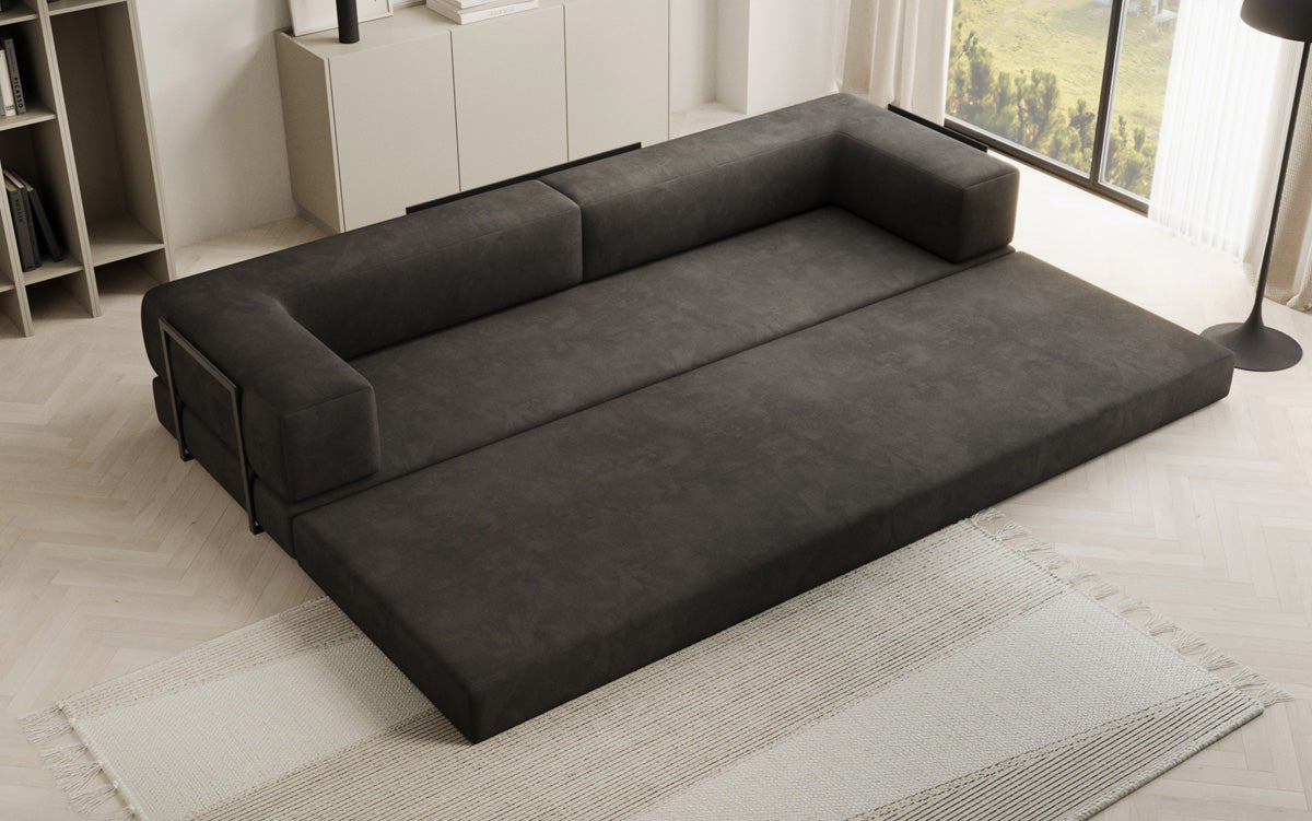 Sofa designerskie Lazy 3-osobowe XXL z aksamitu
