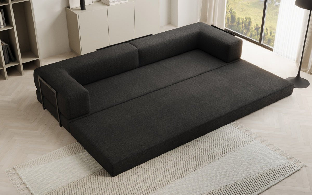 Sofa designerskie Lazy 3-osobowe XXL w bouclé