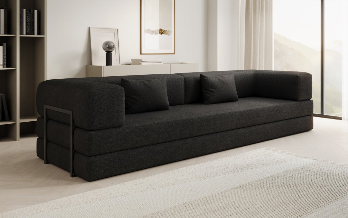 Sofa designerskie Lazy 3-osobowe XXL w bouclé