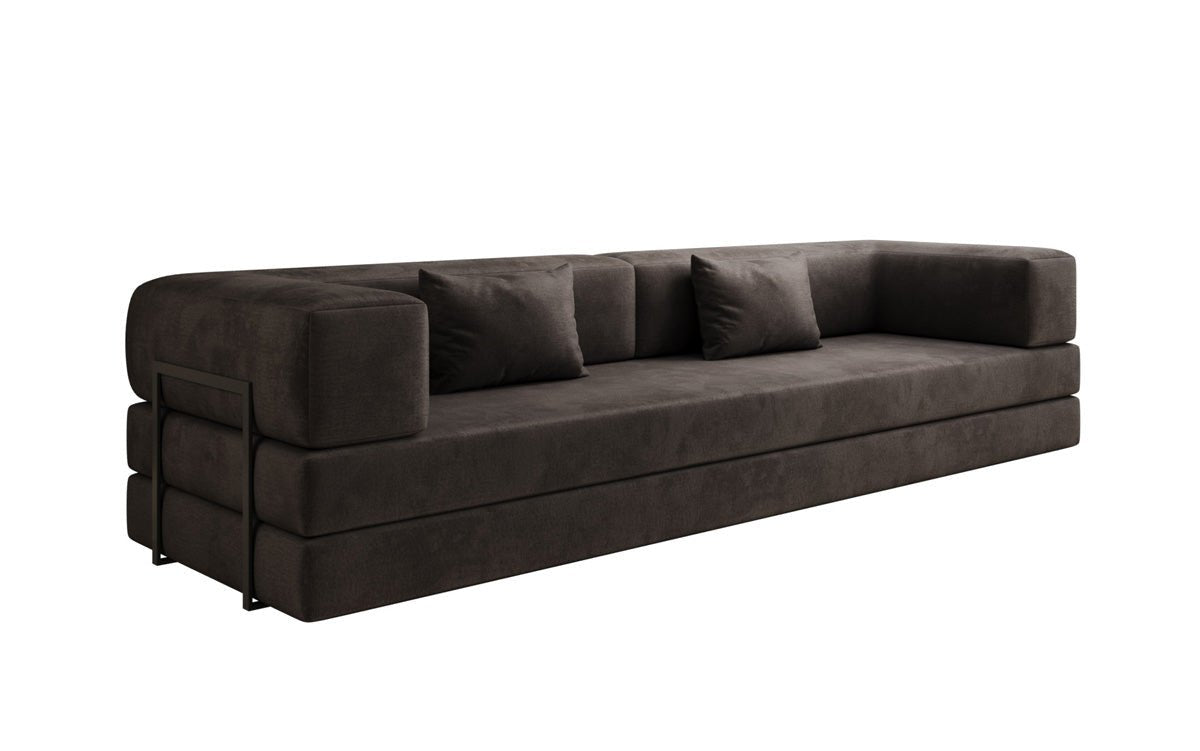 Sofa designerskie Lazy 3-osobowe XXL z aksamitu