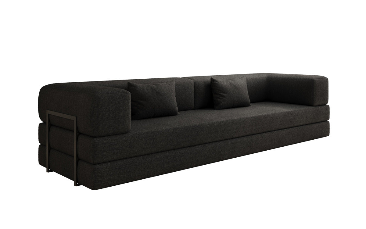Sofa designerskie Lazy 3-osobowe XXL w bouclé