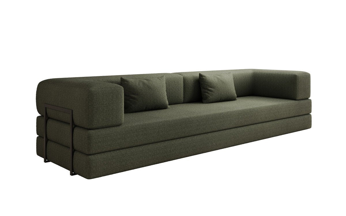 Sofa designerskie Lazy 3-osobowe XXL w bouclé