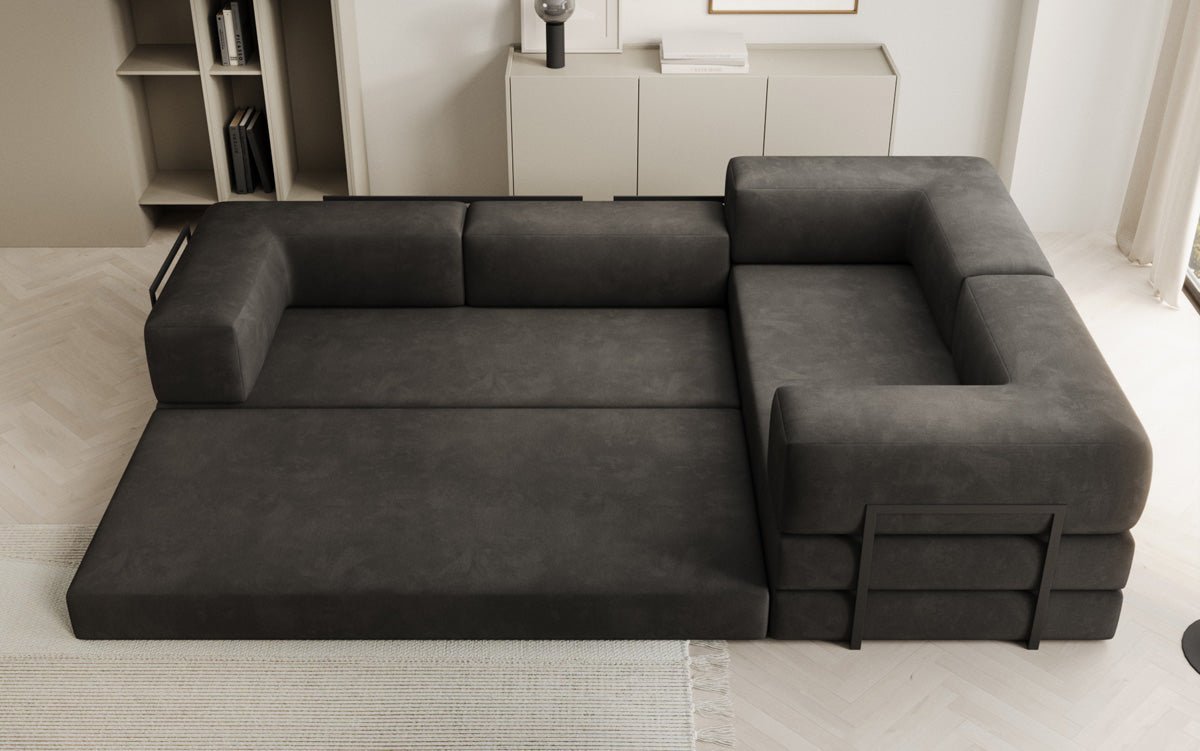 Designer Sofa Lazy L closed in Samt