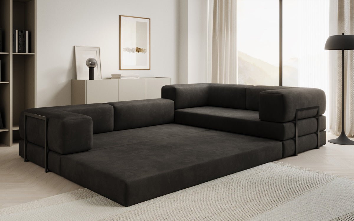 Designer Sofa Lazy L closed in Samt
