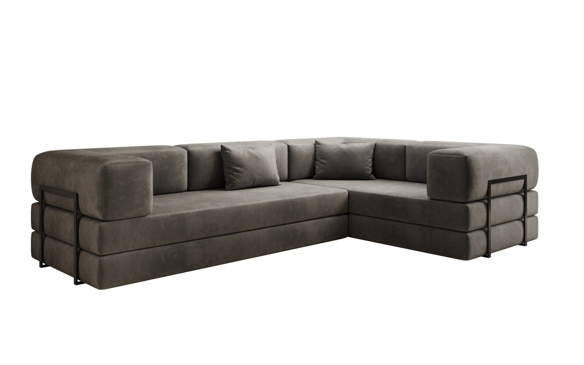 Designer Sofa Lazy L closed in Samt