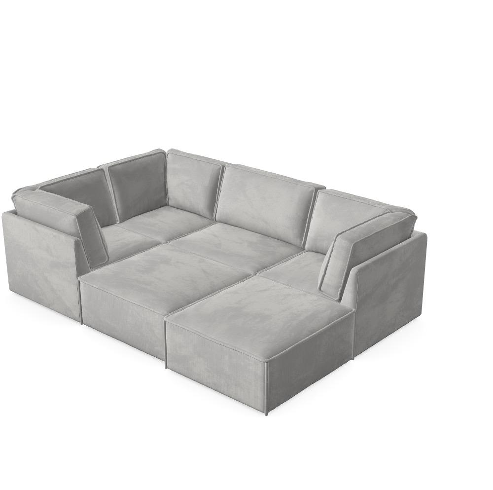 Modułowa sofa Domo - Skonfigurowana sofa Ref: HXOKGD