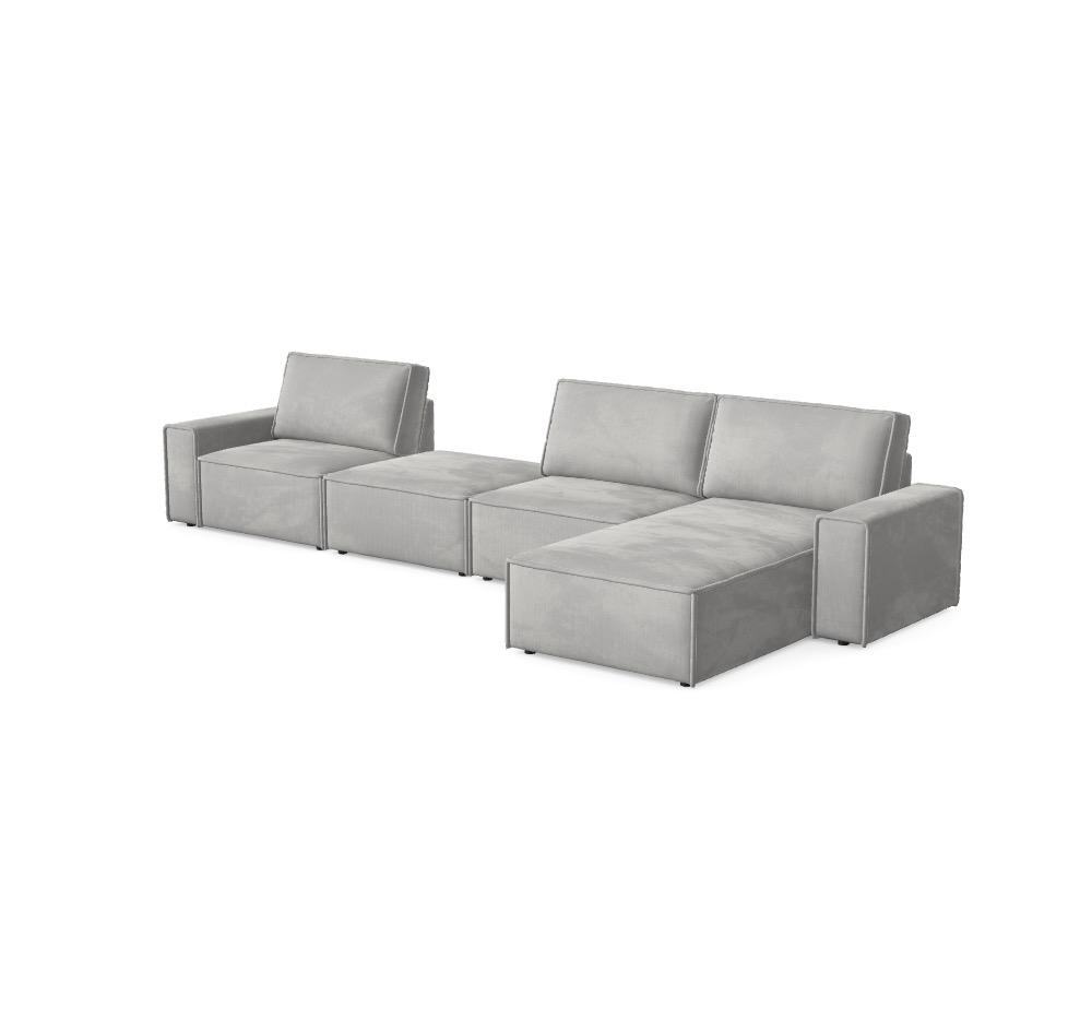 Modułowa sofa Domo - Skonfigurowana sofa Ref: ZWZLKL