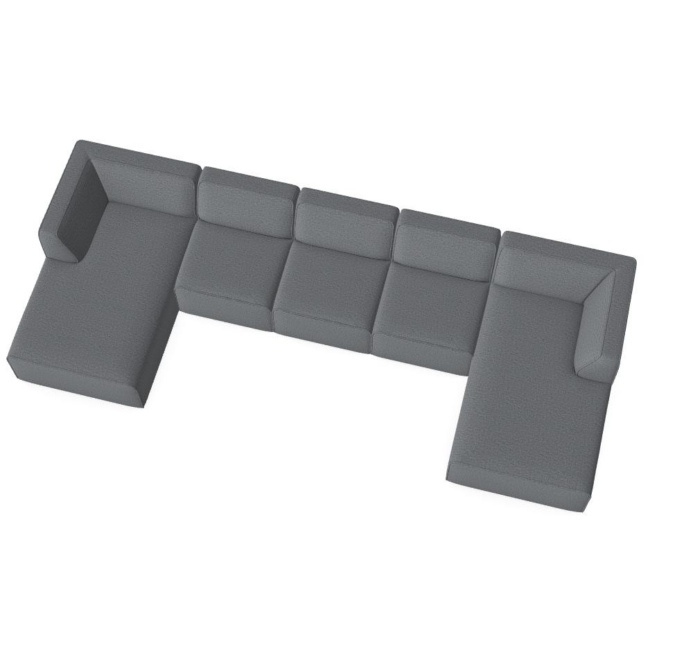 Modularna sofa Hugg - Twoja wymarzona konfiguracja HJ0E35